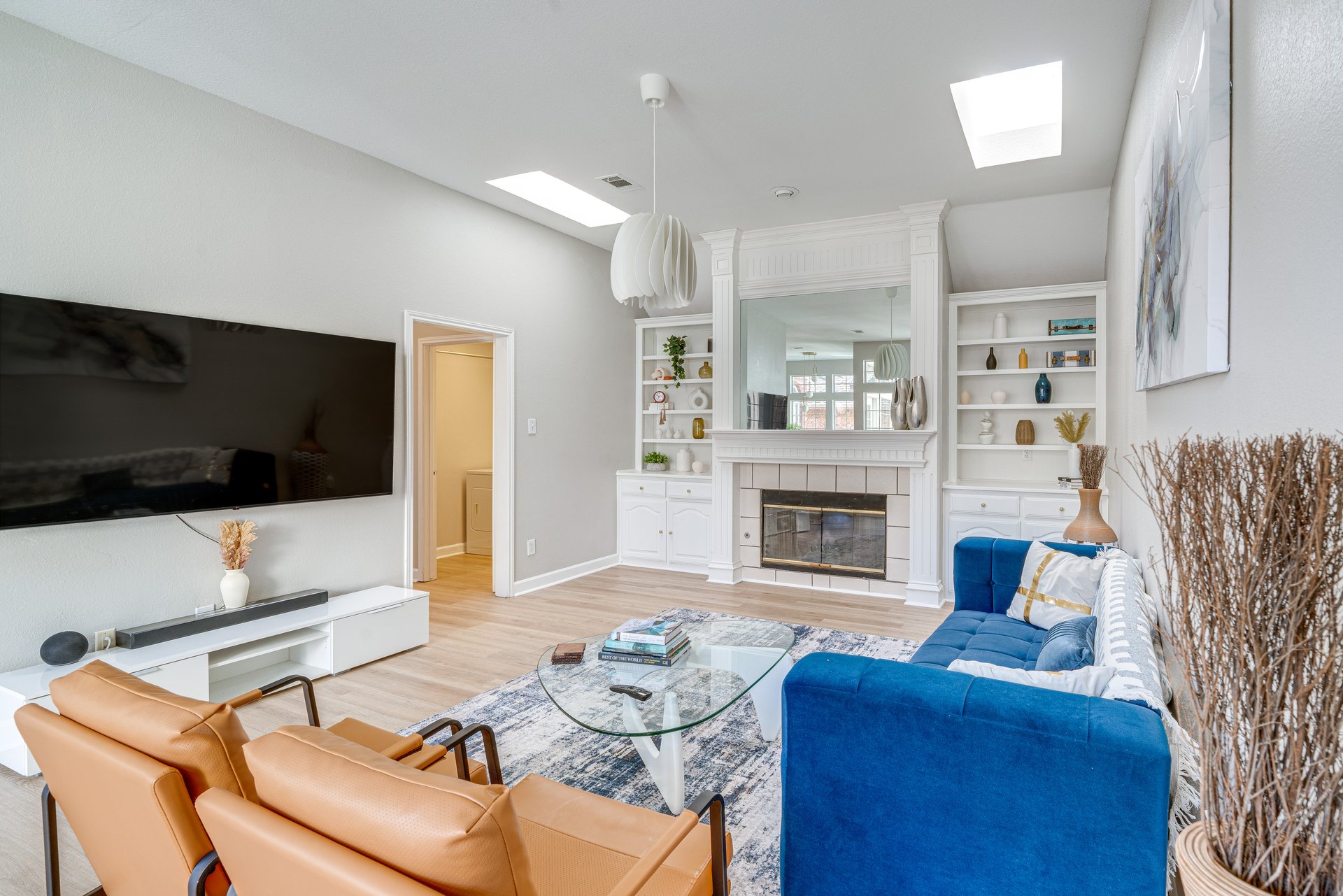 Comfortable living area with cozy seating and natural light